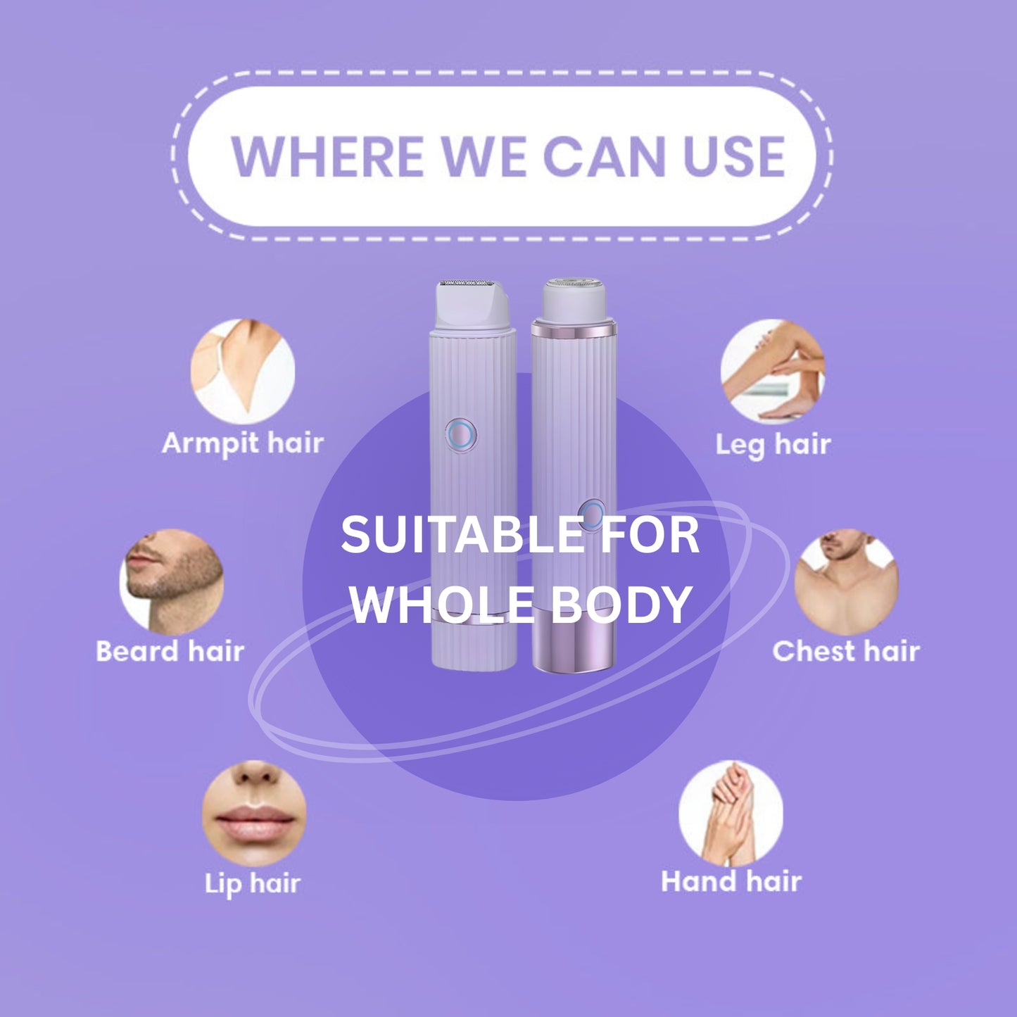 Women’s 2-in-1 Dual-Head Electric Shaver